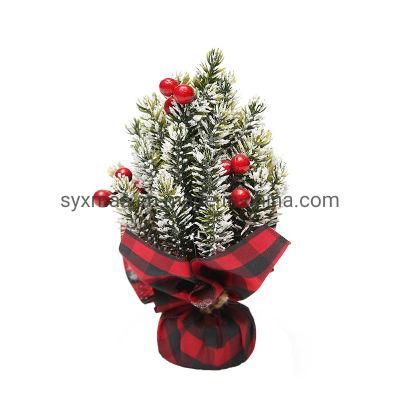 Mini Artificial Christmas Tree Indoors Decorations Small Pine Tree Holiday New Year Festival Party Ormament Decorations