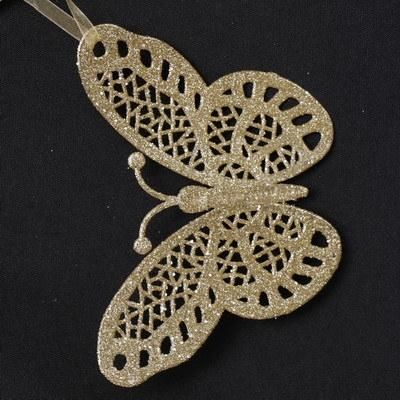 Yiwu BSCI Factory Trade Company Sell 15.5cm Christmas Home Party Decoration Acrylic Hanging Butterfly Ornament