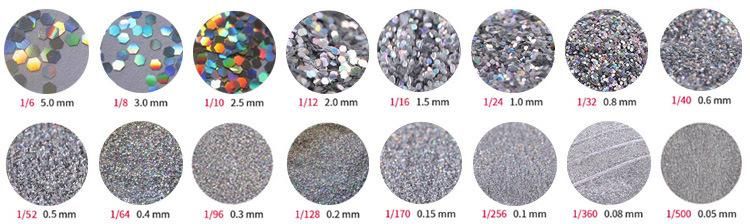 Anti-Shrink and Top 10 Glitter Powder for Plastic Products