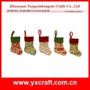 Christmas Decoration (ZY16Y202-1-2-3 14.5CM) Printing Christmas Sock Pick Your Christmas Sock