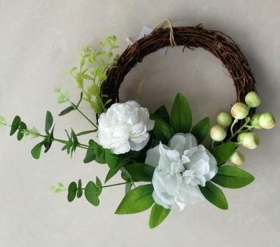 Wholesale Wedding Home Decorative Door Wreath Artificial Flower Lavender Wreath