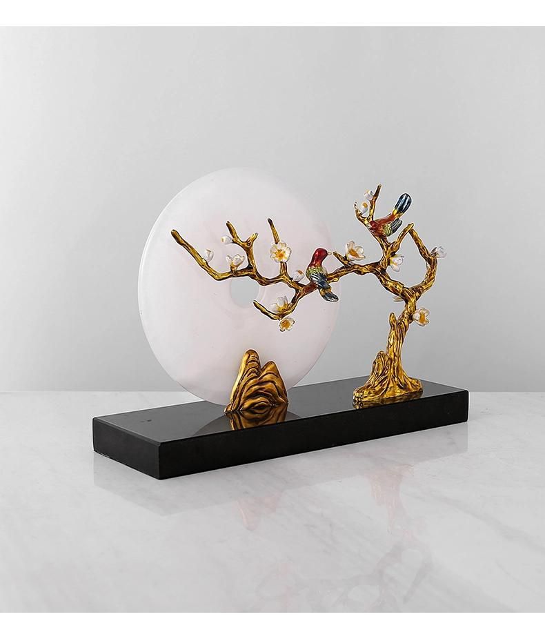 New Farmhouse Chinese Living Table Decoration Housewarming Home Decor Jade Craft Ornaments