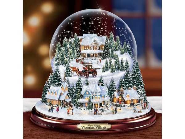 2020 New Christmas Light Glitter Snow Globe Ball