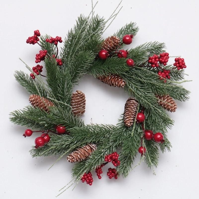 Home Decoration Wholesale Christmas Preserved Boxwood Wreath Christmas Wreath