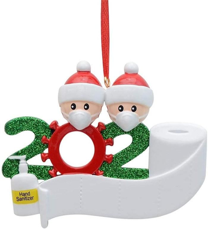 2020 Quarantine Christmas Tree Decoration Gift Personalized Hanging Orname Christmas Hanging Ornament