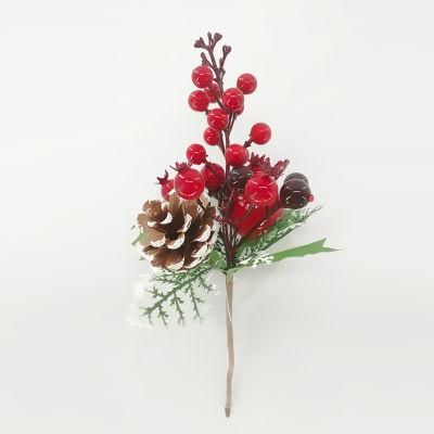 Christmas Decoration with Snow Pine Cone Needle