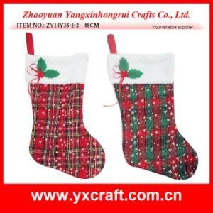 Christmas Decoration (ZY14Y35-1-2) Christmas Snow Sock Fleece Fabric