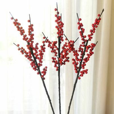 Flowers for Christmas Decor Red Berries