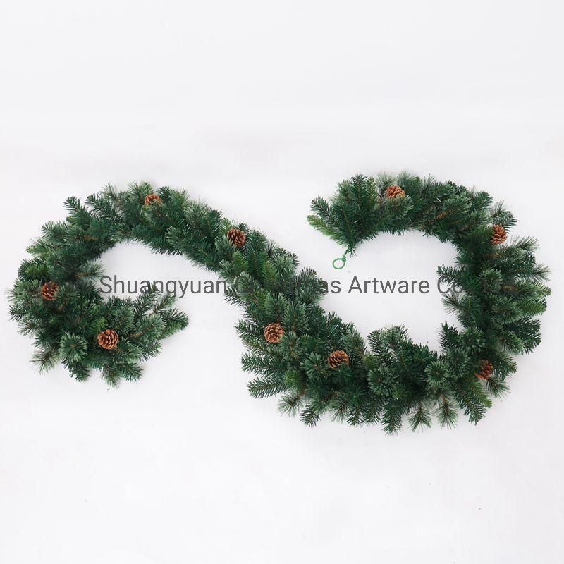 High Quality Flowering Pine Needles Green Christmas Garland