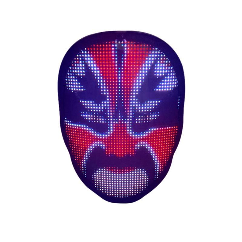 APP Mask Party Mask Bluetooth Programmable LED APP Face Mask Luminous Scrolling Holloween Toy