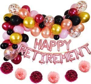 Rose Gold Aluminum Foil Balloon Banner Balloon Garland Arch Set