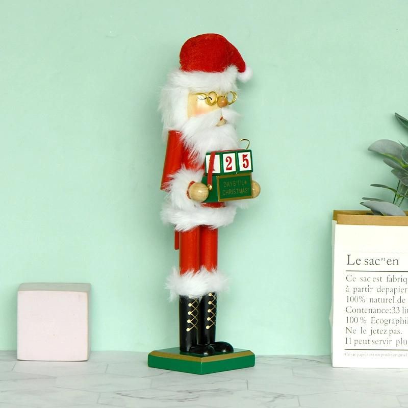Christmas Santa Claus Nutcracker - Holiday Wooden Nutcracker Santa Figure Home Decoration