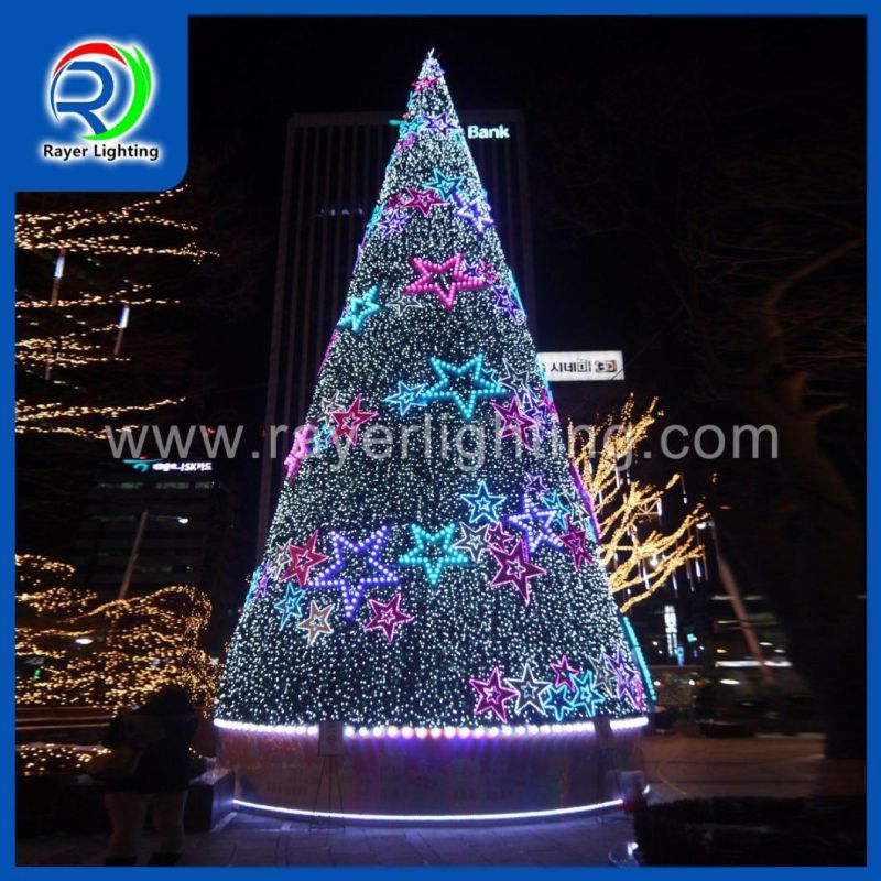 LED Christmas Tree Light Outdoor 10m High Shopping Mall Christmas Tree Lights