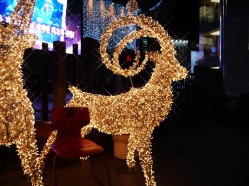 Park Outdoor Festival Decorative LED Lighting Motif Decoration LED Snowman