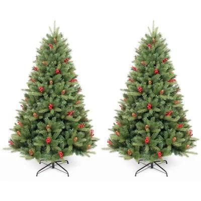 Yh2007 Christmas Decoration Supplier 150cm Unique Artificial Foldable Christmas Trees