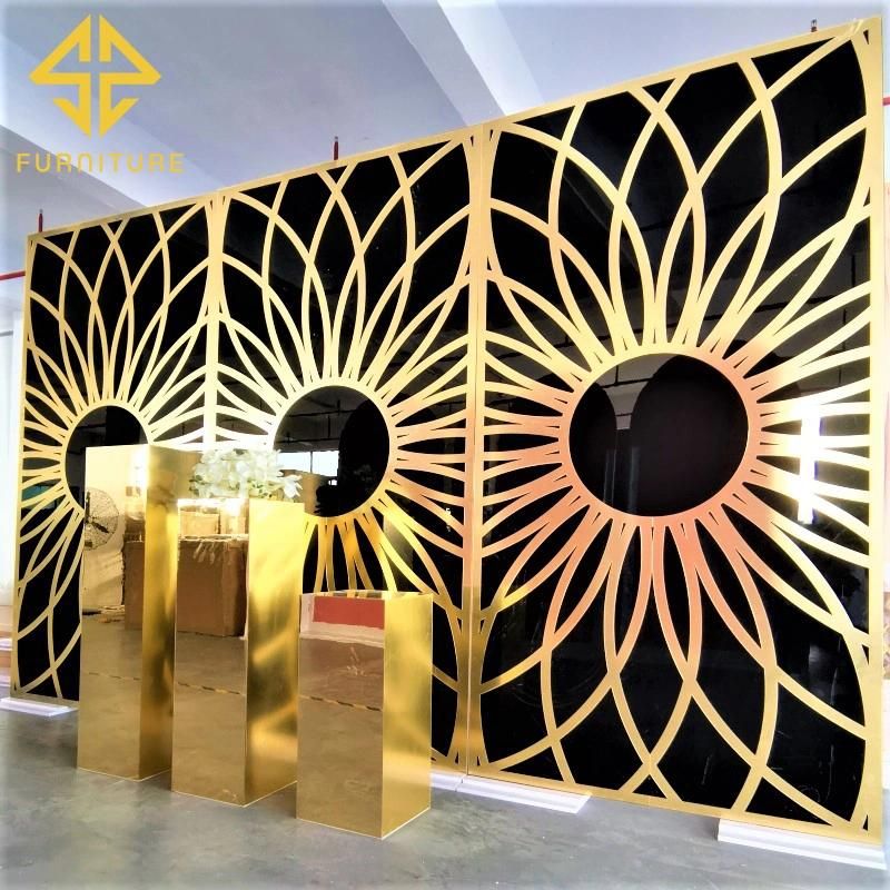 New Arrival PVC Stand Sun Design Wedding Decoration Backdrop Events Party Decor Background Wall