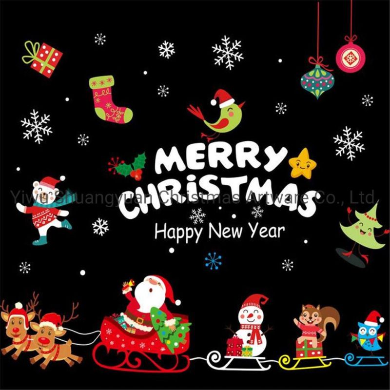 Snowflake Christmas Electrostatic Sticker Window Sticker Wall Stickers Home Decals Decoration Wallpaper