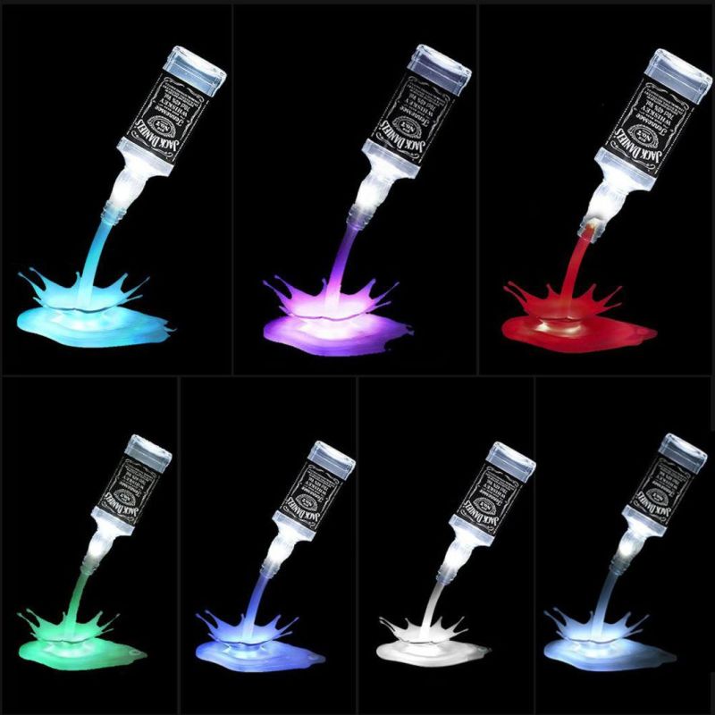 LED Night Light Wine Pouring Lamp 3D Bottle Decoration