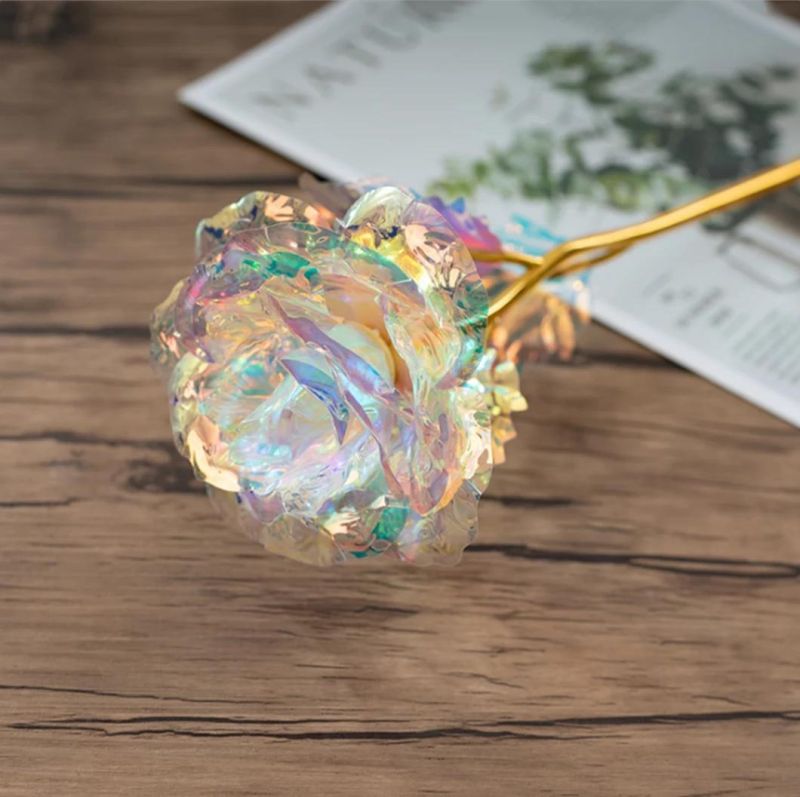24K Colorful Luminous Rose Artificial LED Light Flower