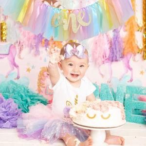 Tulle High Chair Skirts for Baby Shower Birthday Party Decoration Supplies