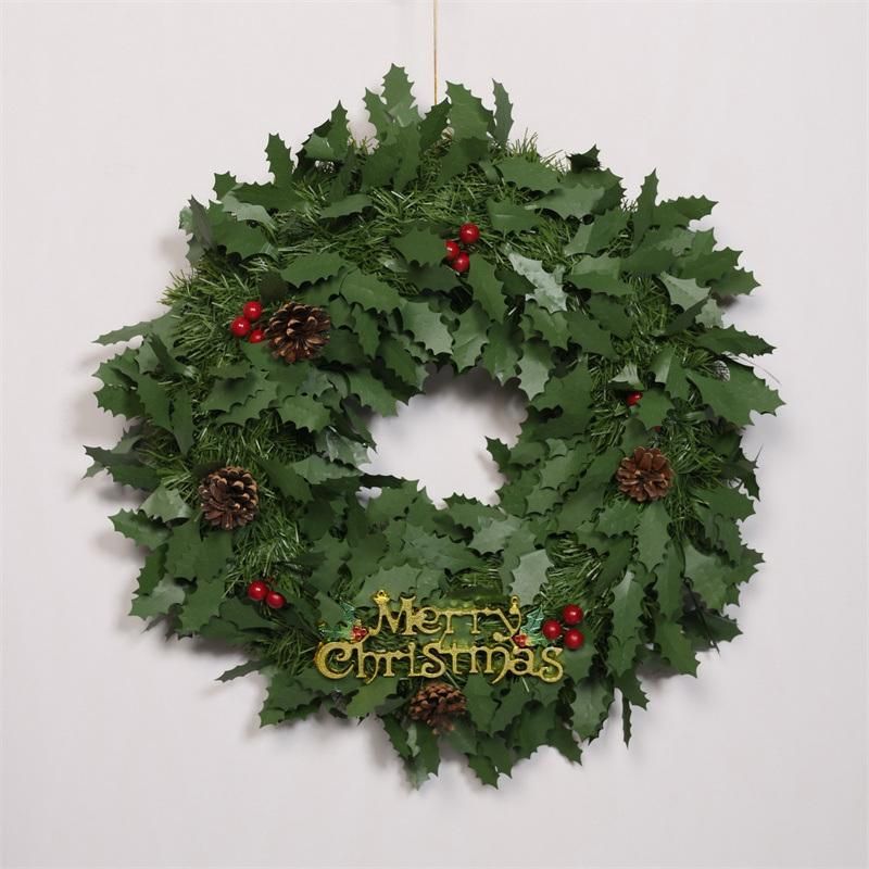 Merry Christmas Wreath Indoor Christmas Eve Home Party Decoration