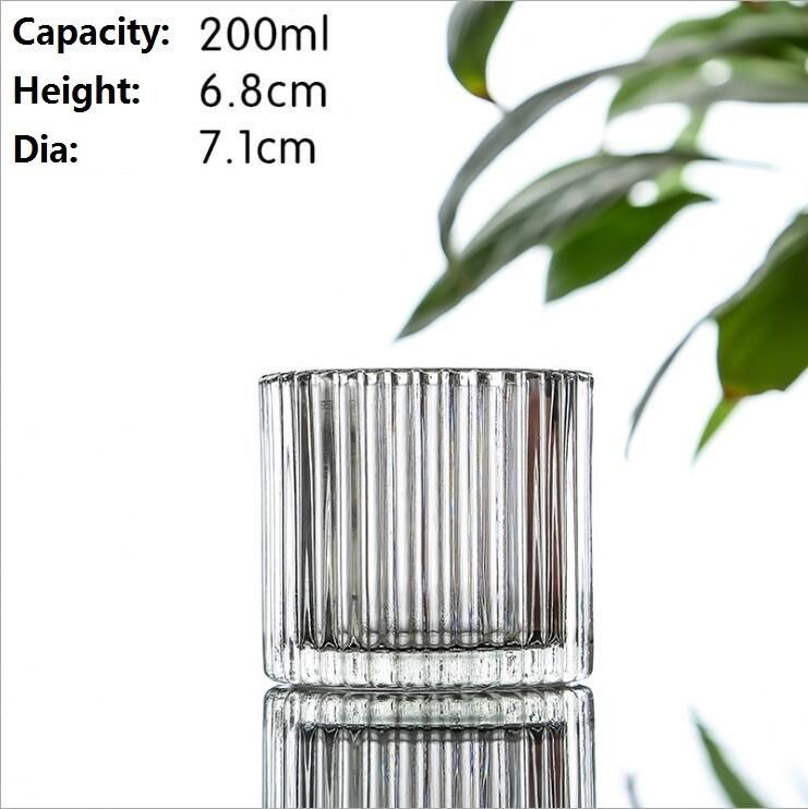 Empty Glass Candle Holder Elegant New Design Glass Tealight