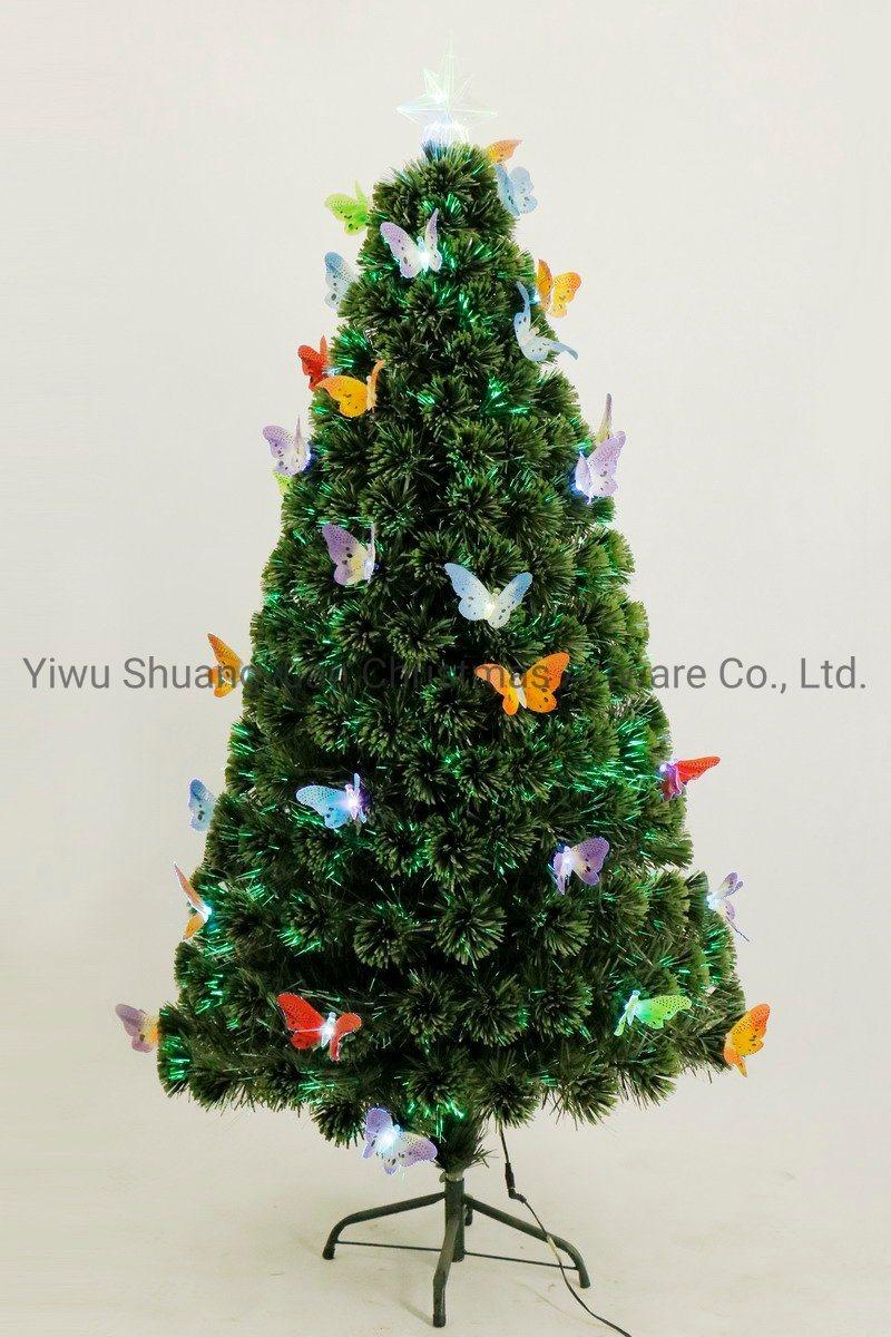 45-300cm Christmas Fiber Tree for Holiday Wedding Party Decoration Supplies Hook Ornament Craft Gifts