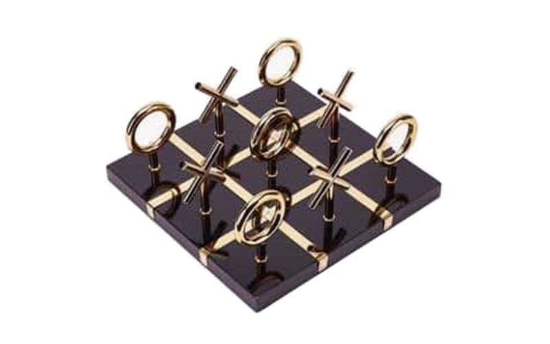 Modern Centerpiece Table Decor Accessories Living Room Checkerboard Stainless Steel Ornaments