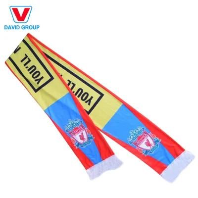 Top Quality Cheap Price Custom Printed Soccer Wool Acrylic Square Scarf
