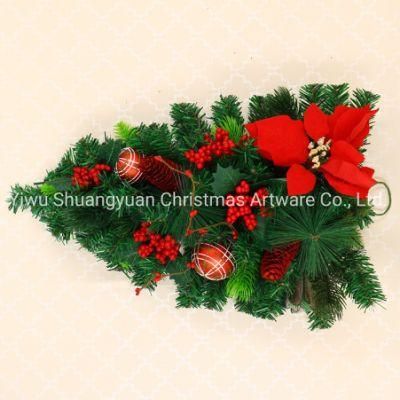 Christmas Wreath Christmas Red Fruit Simulation Flower Home Decoration Holiday Wedding Decorations Iintel Wall Fireplace Wreath