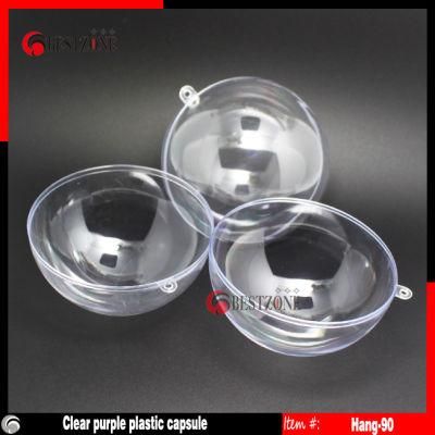 7cm Decorate Clear Plastic Ball Ornaments
