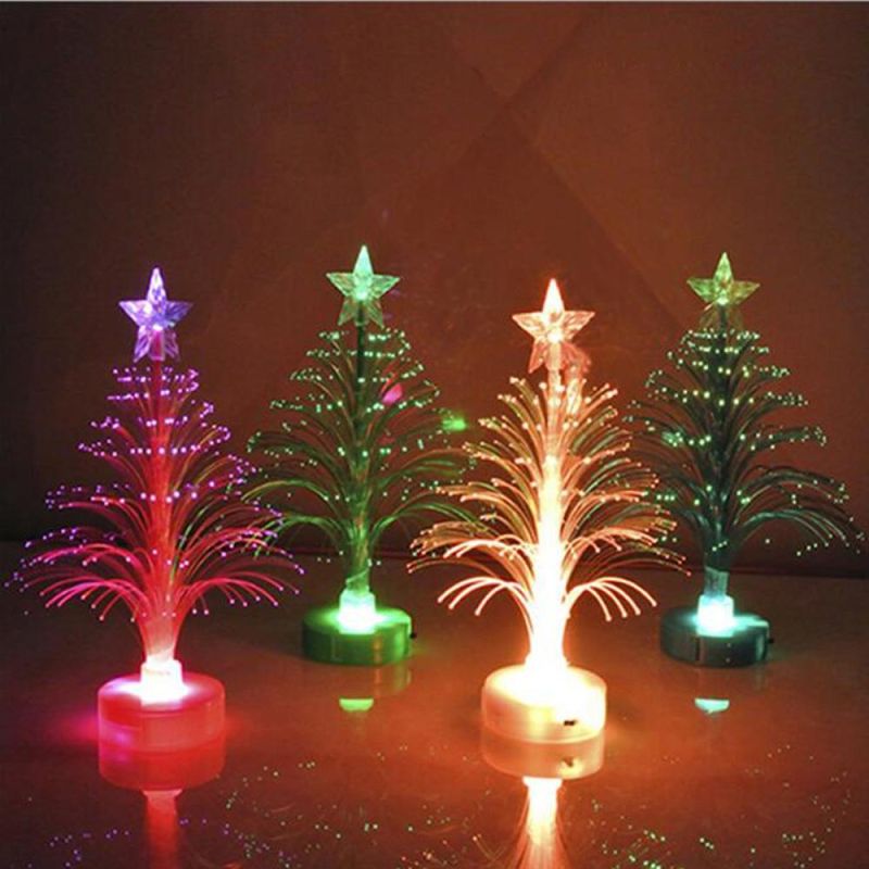 Mini Luminous Colorful Fiber Small Christmas Tree Light