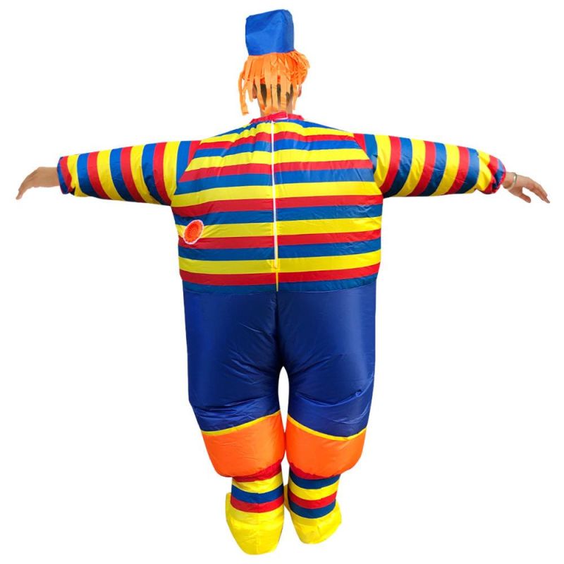 Easter Striped Clown Inflatable Suit Creative Performance Fun Party Walking Doll Suit