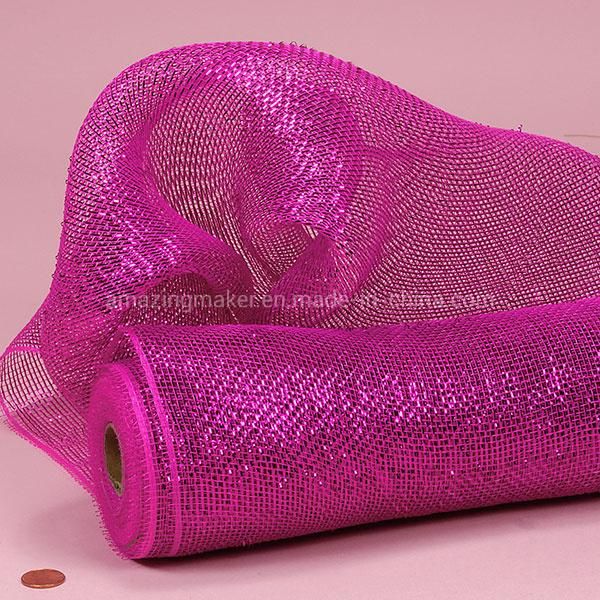 Fashion Laser Twinkle Metallic Deco Mesh for Packing