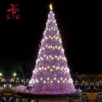 Outdoor Decoration PVC Giant LED Light Artificial Large Christmas Tree