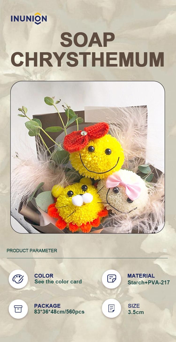 Factory Cheaper Popular Soap Flower Gift Chrysanthemum Decorative Artificial Flower