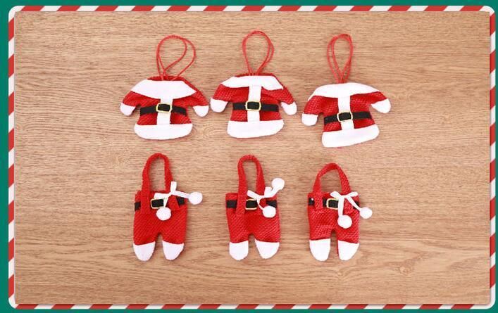 Fancy Santa Christmas Decorations Pockets Dinner Table Decor