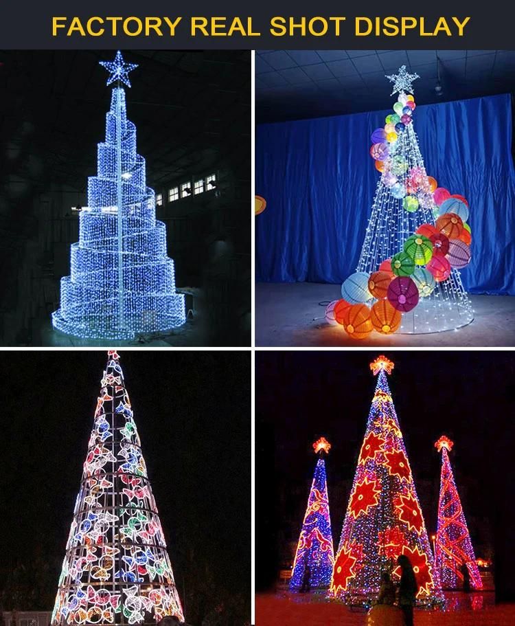 Xmas Tree Light 3D Motif Tree Outdoor Christmas Decorations