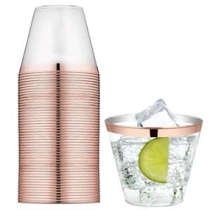 9oz Disposable Plastic Cups for Wedding, Party, Birthday