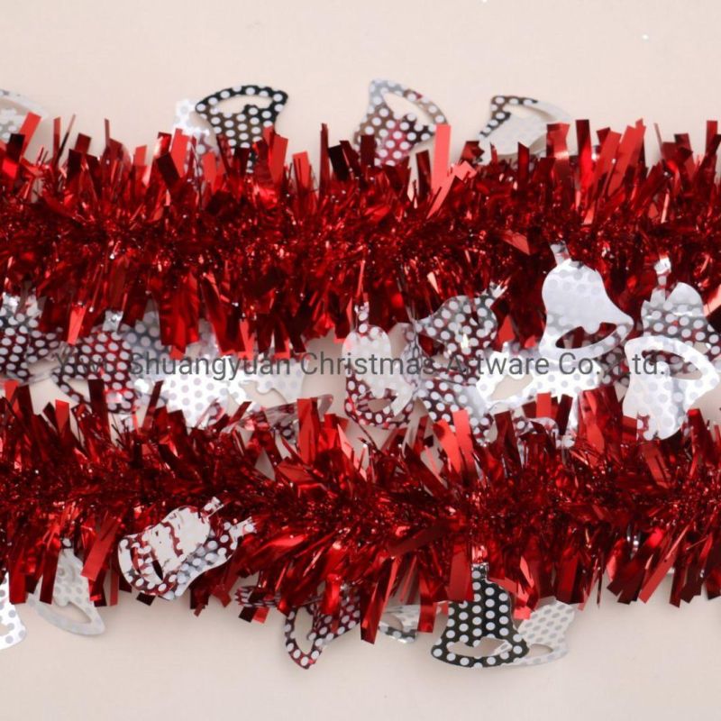 Wholesale 200cm PVC and Pet Christmas Tinsel Garland Tree Hanging Decoration
