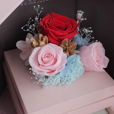 Real Preserved Rose - Eternal Rose Gift Box Handmade Fresh Rose Gift for Her on Birthday, Christmas, Mother&prime;s Day, Valentine&prime;s Day