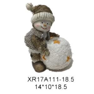 &#160; Polyresin Craft Festival Gift Christmas Snowman LED Light Resin Craft&#160;