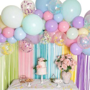 Macaron Balloon Arch Confetti Balloon Pump Plastic Chain Birthday Party Decoration