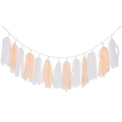 Wedding Birthday Party Decor Tissue Hanging Paper Tassel for Balloon