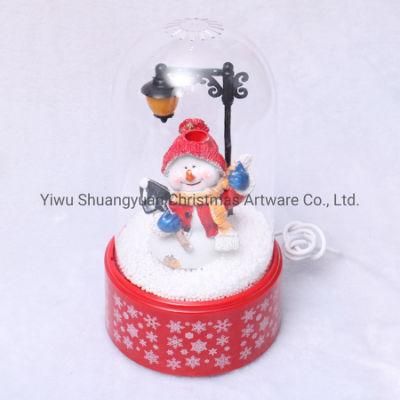 Plastic Christmas Snowglobe with Light