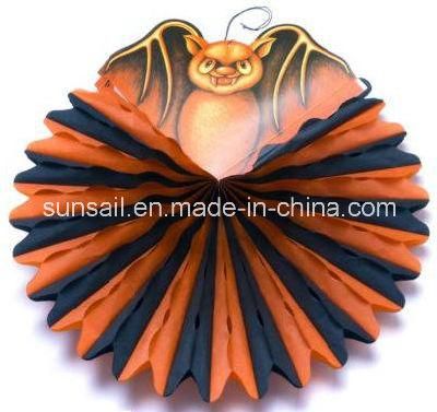 Halloween Paper Fan Halloween Hanging Decoration