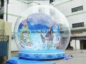 Transparent Inflatable Snow Globe for Christmas Decoration