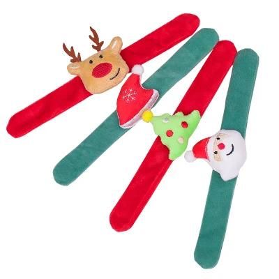 Christmas Decoration 24*3 Non Woven Alloy Clap Ring Children Slap Bracelet