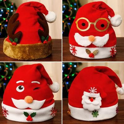 Unisex-Adult&prime; S Santa Hat, Christmas Hat for Adults Wowen Man