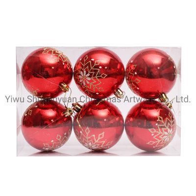 2020 New Design High Sales Christmas Shiny Painted Ball for Holiday Wedding Party Decoration Supplies Hook Ornament Craft Gifts